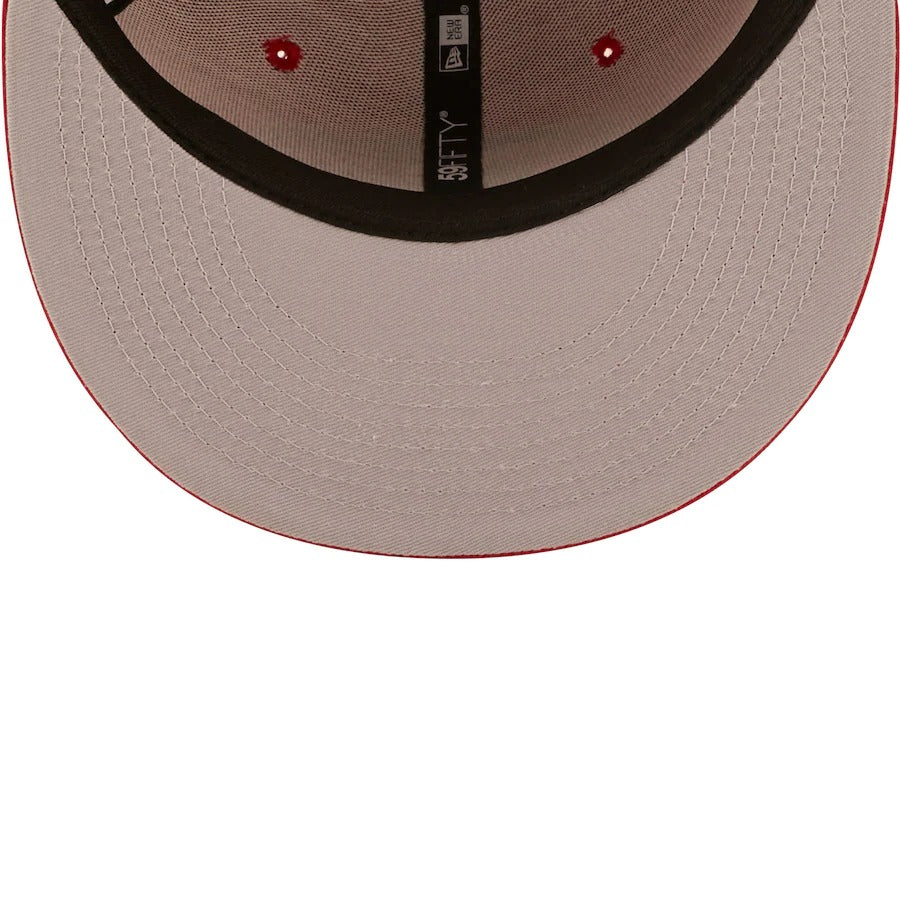 New Era Scarlet San Francisco 49ers 5x Super Bowl Champions 59FIFTY Fitted Hat