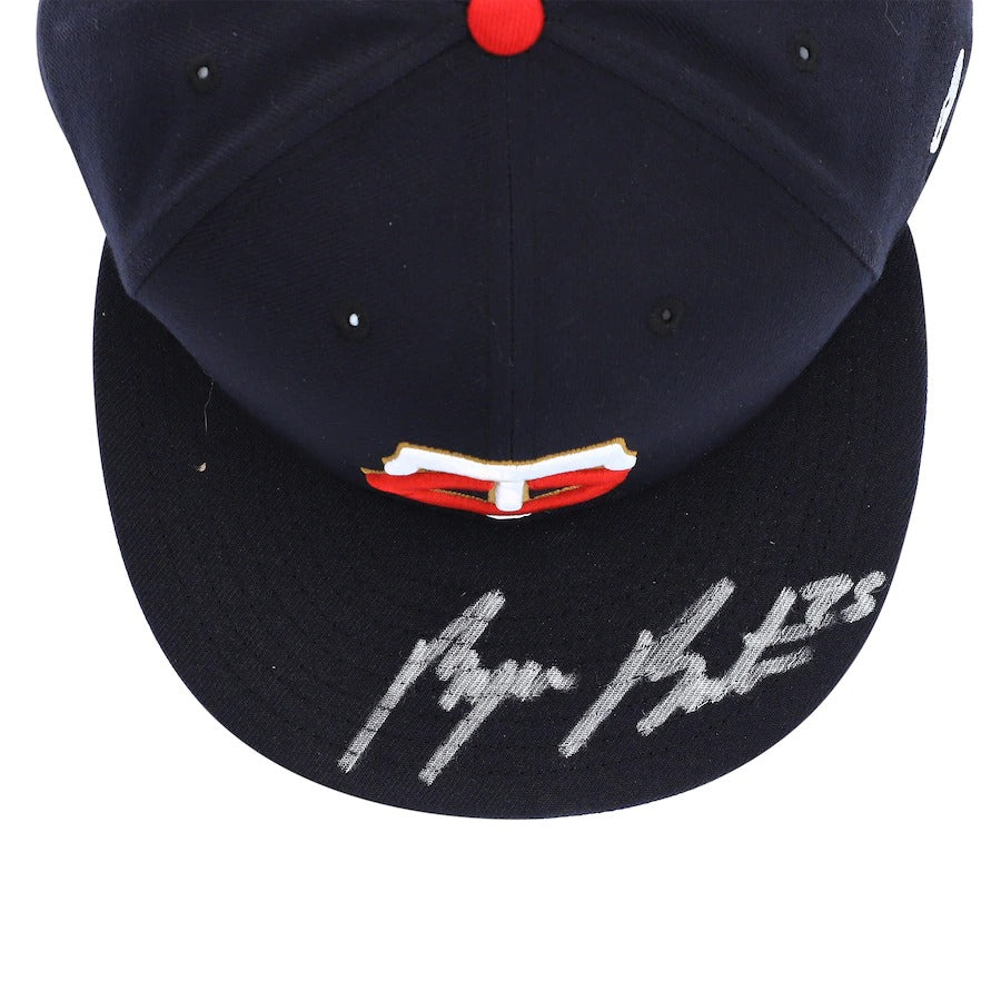 New Era Byron Buxton Minnesota Twins Autographed 59FIFTY Fitted Hat