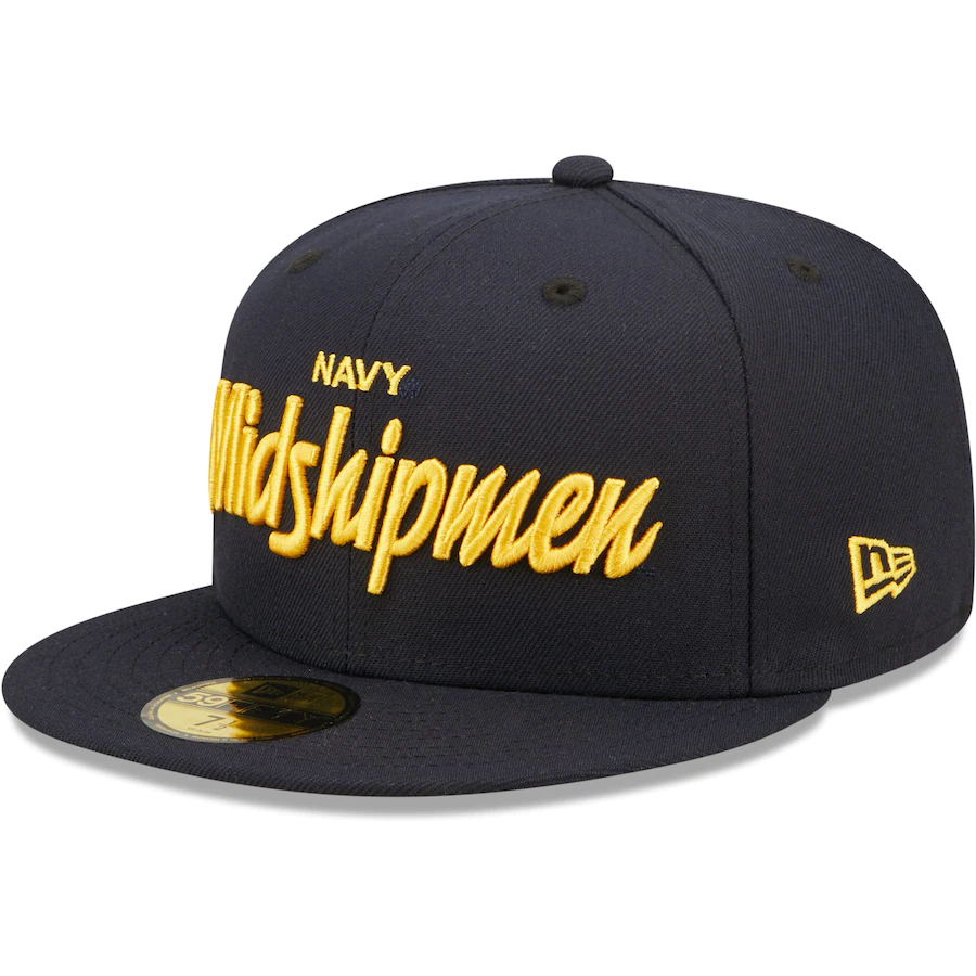 New Era Navy Midshipmen Navy Griswold 59FIFTY Fitted Hat