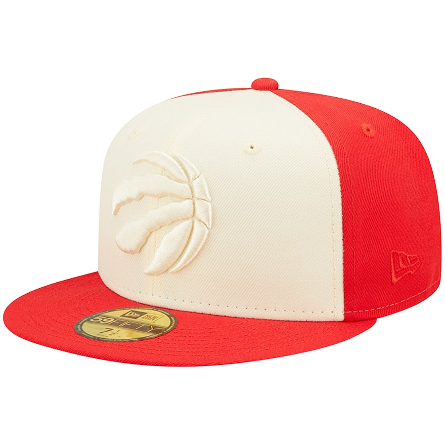 New Era Toronto Raptors Cream/Red Cork Two-Tone 59FIFTY Fitted Hat
