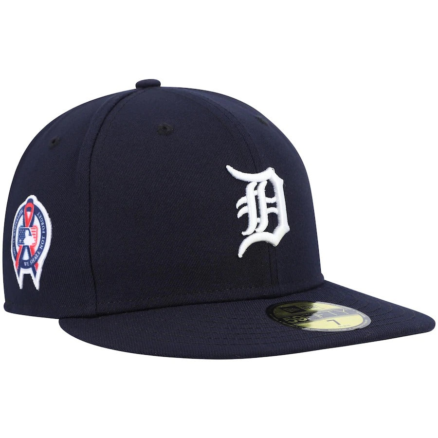New Era Detroit Tigers Navy 9/11 Memorial Side Patch 59FIFTY Fitted Hat
