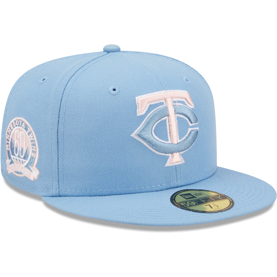 New Era Minnesota Twins Light Blue 60th Anniversary 59FIFTY Fitted Hat