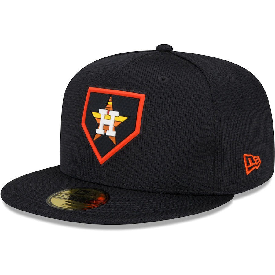 New Era Houston Astros Navy/Orange 2022 Clubhouse 59FIFTY Fitted Hat