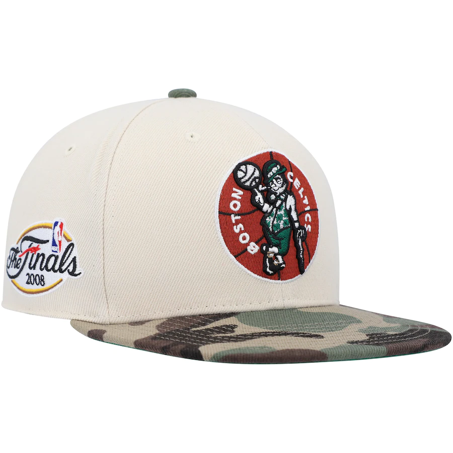Camo top celtics hat