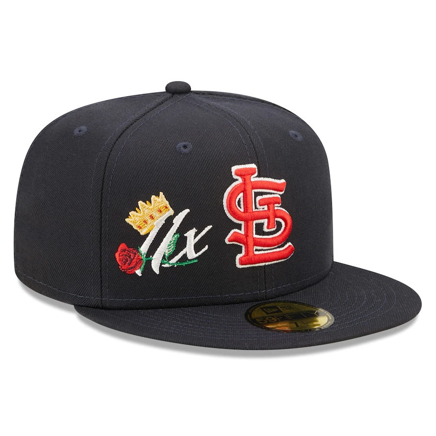 New Era St. Louis Cardinals Navy 11x World Series Champions Crown 59FIFTY Fitted Hat