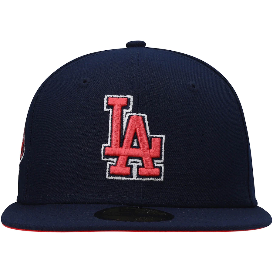 New Era Los Angeles Dodgers Navy 40th Anniversary Lava Undervisor 59FIFTY Fitted Hat
