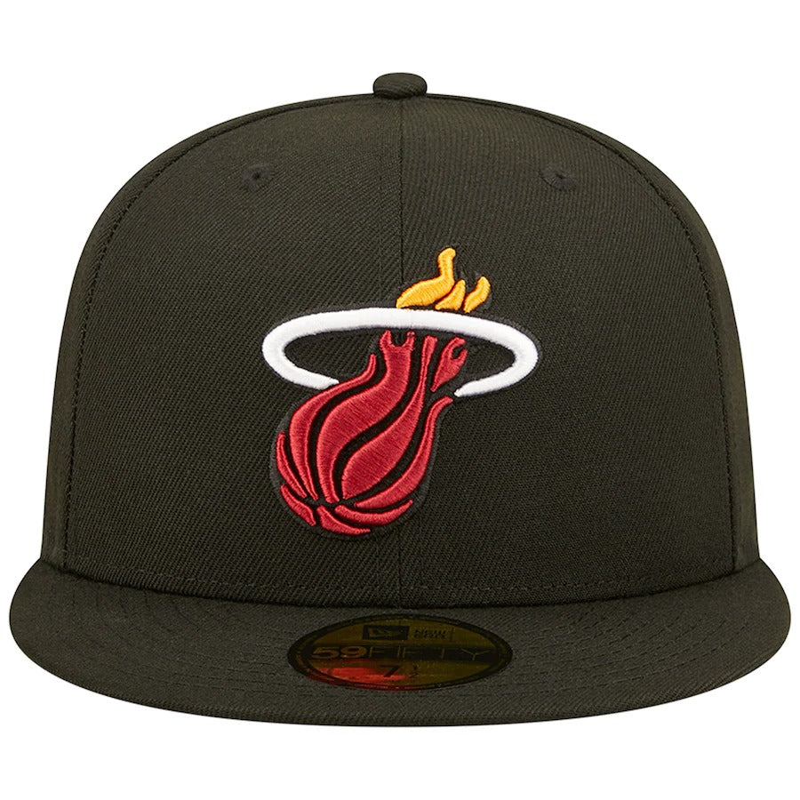 New Era Miami Heat Black City Side 59FIFTY Fitted Hat