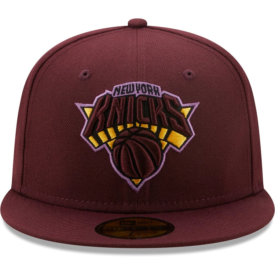 New Era New York Knicks Maroon Color Pack 59FIFTY Fitted Hat