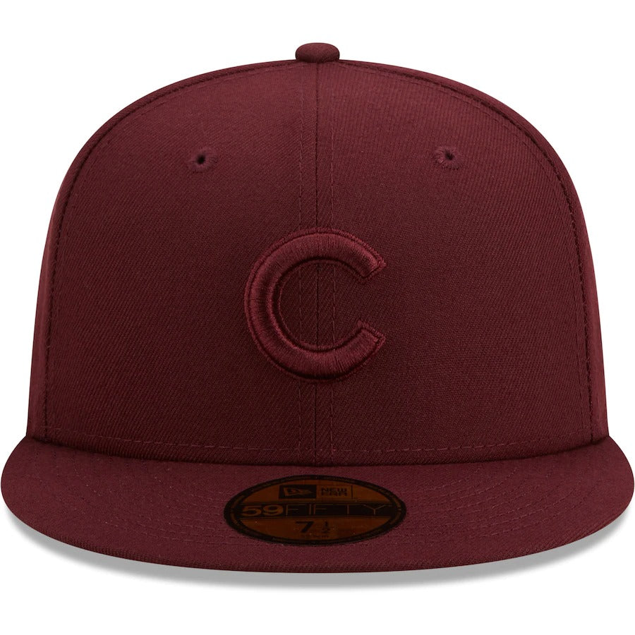 New Era Chicago Cubs Maroon Oxblood Tonal 59FIFTY Fitted Hat
