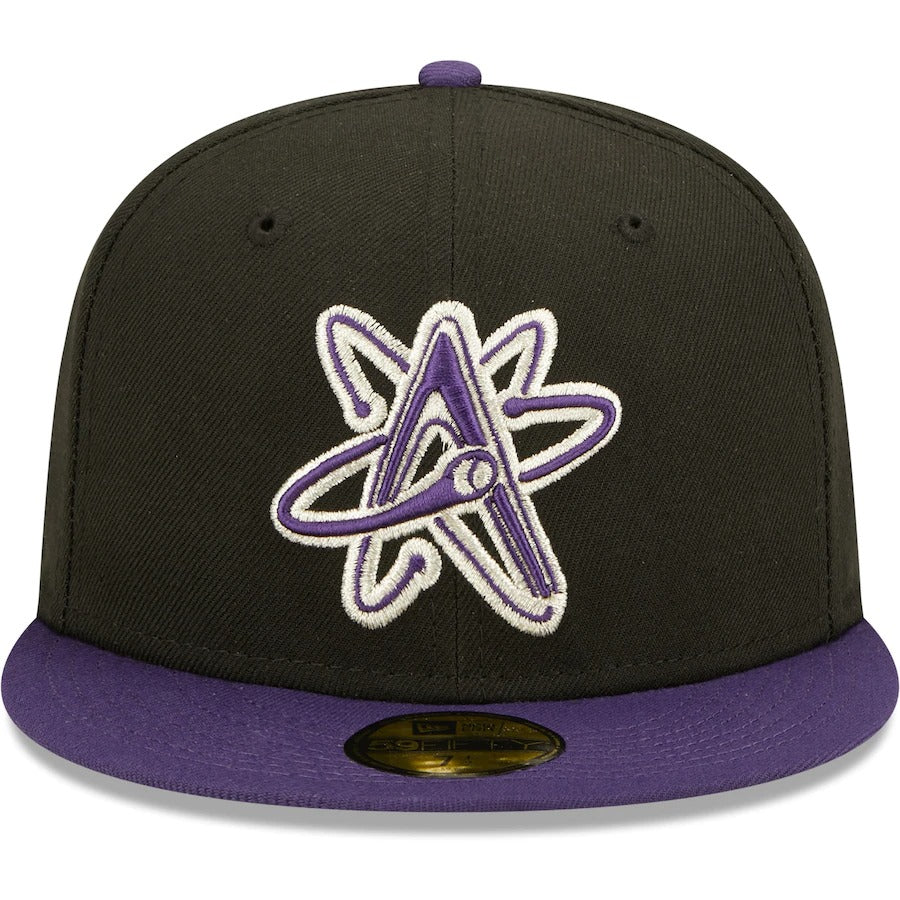 New Era Albuquerque Isotopes Black Alternate Logo 2 Authentic Collection 59FIFTY Fitted Hat
