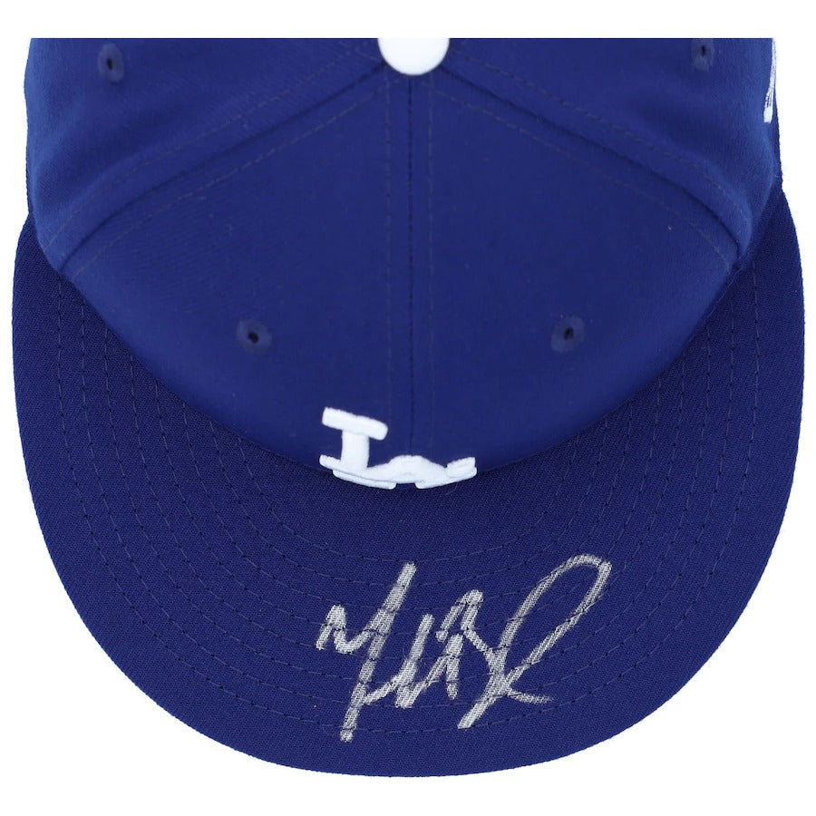 New Era Mookie Betts Los Angeles Dodgers Autographed 59FIFTY Fitted Hat