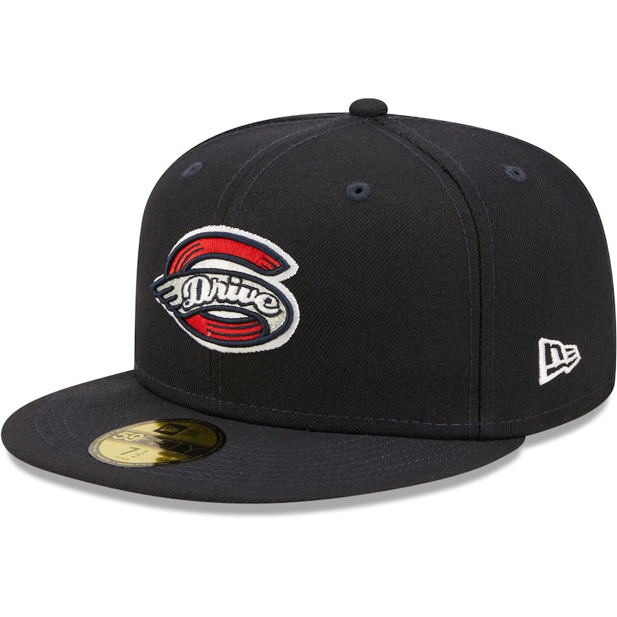 New Era Greenville Drive Navy Authentic Collection Road 59FIFTY Fitted Hat