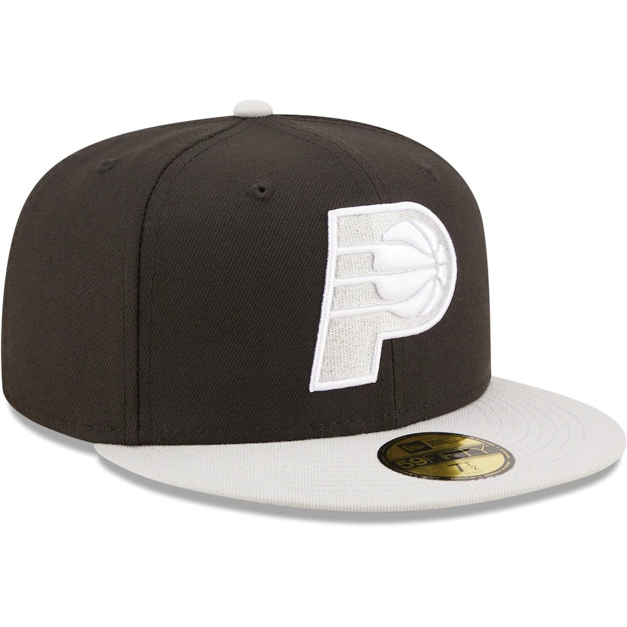 New Era Indiana Pacers Black/Gray Two-Tone Color Pack 59FIFTY Fitted Hat