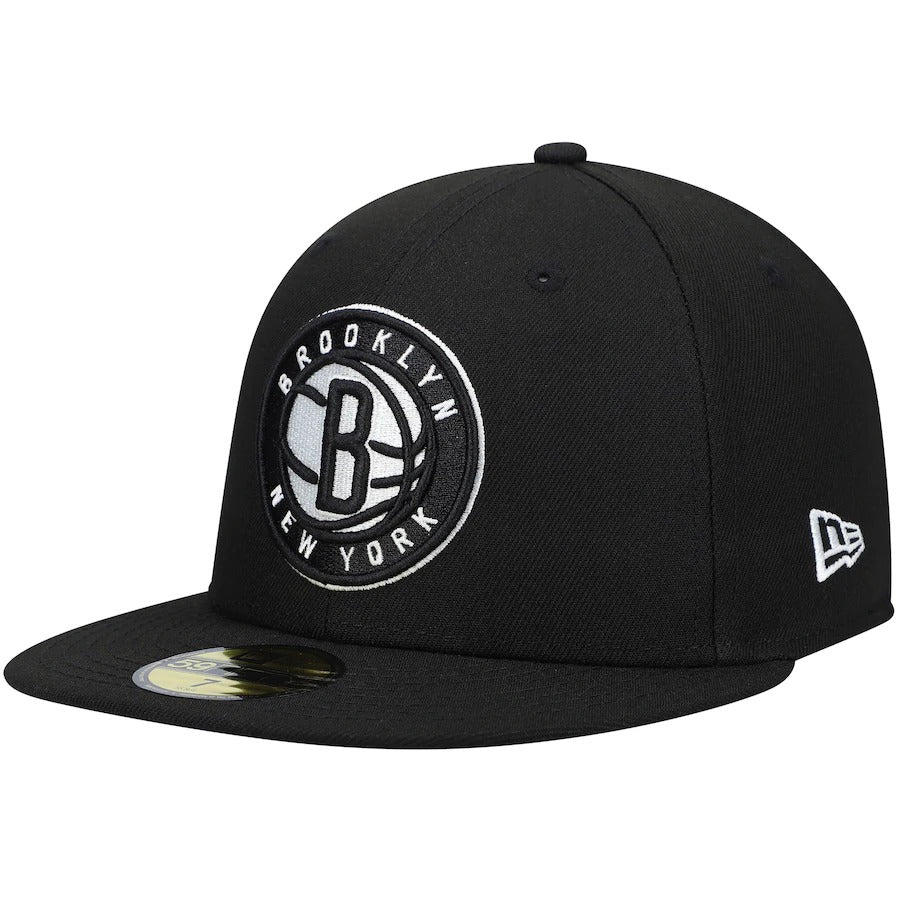 New Era Brooklyn Nets New Era Black City Side 59FIFTY Fitted Hat