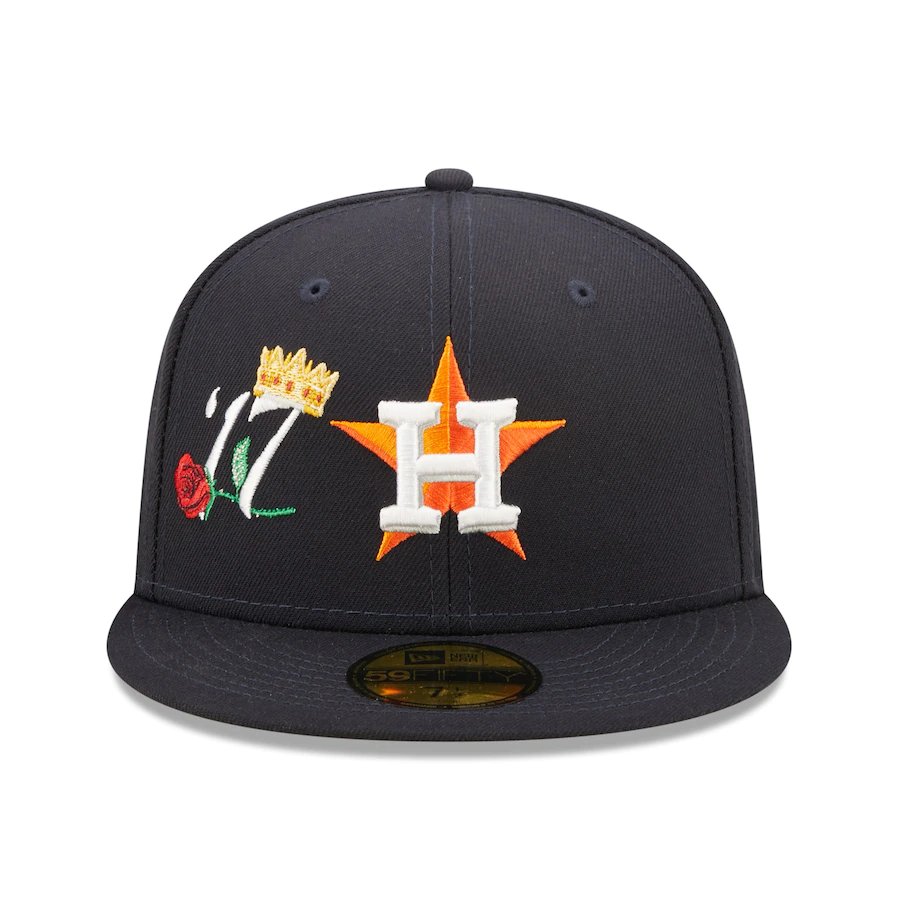 New Era Houston Astros Navy 2017 World Series Champions Crown 59FIFTY Fitted Hat