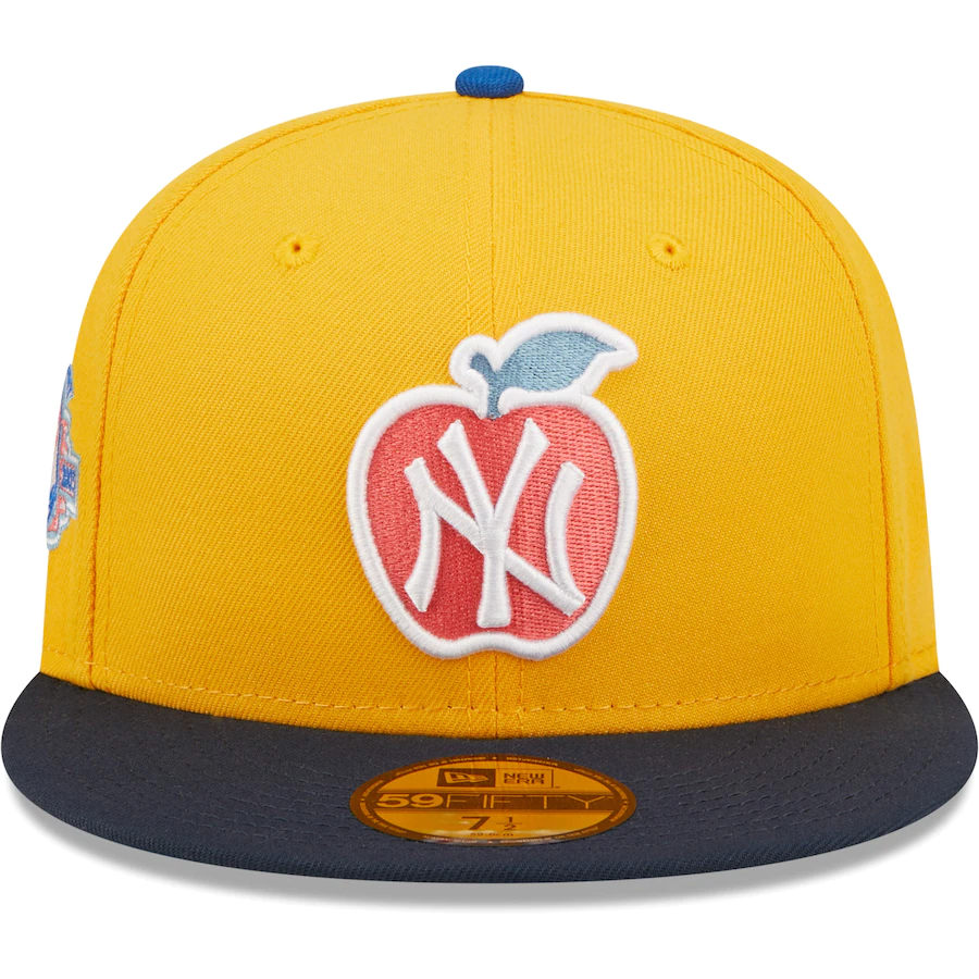 New Era New York Yankees Gold/Azure 100th Anniversary Undervisor 59FIFTY Fitted Hat