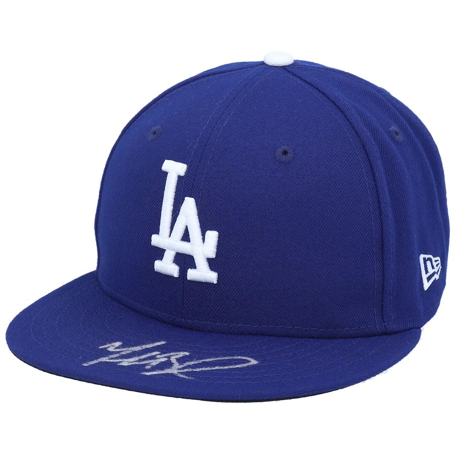 New Era Mookie Betts Los Angeles Dodgers Autographed 59FIFTY Fitted Hat