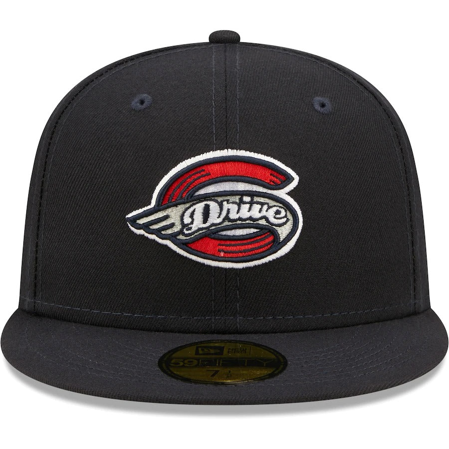 New Era Greenville Drive Navy Authentic Collection Road 59FIFTY Fitted Hat