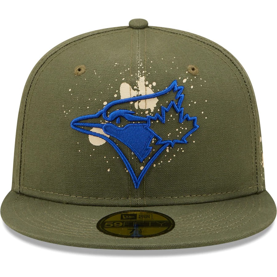 New Era Toronto Blue Jays Olive Splatter 59FIFTY Fitted Hat
