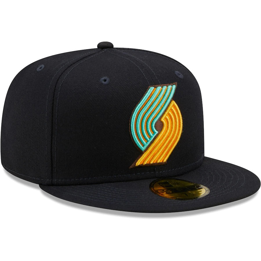 New Era Portland Trail Blazers Navy/Mint 59FIFTY Fitted Hat