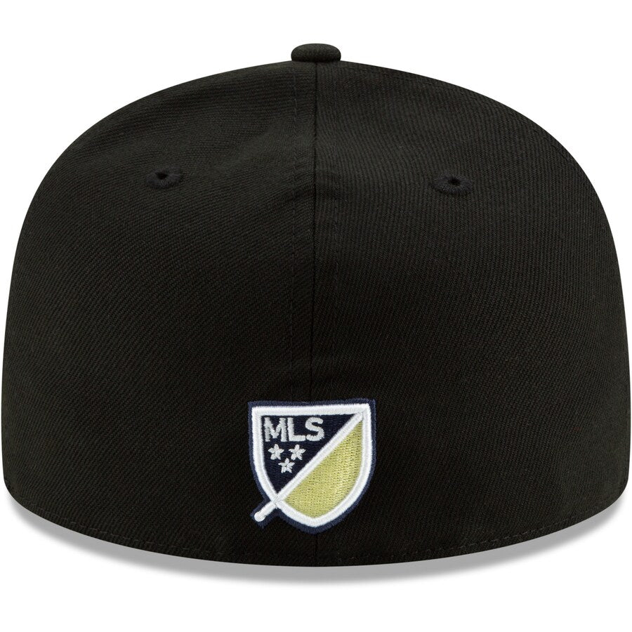 New Era Philadelphia Union Black Primary Logo 59FIFTY Fitted Hat