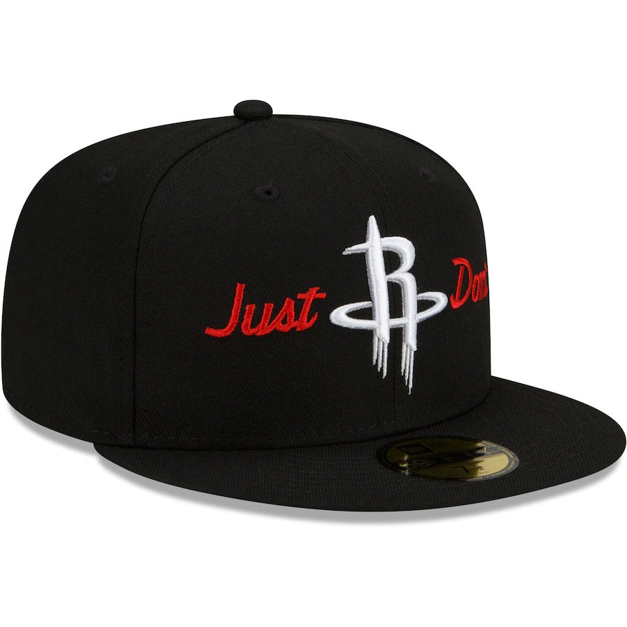 New Era x Just Don Houston Rockets Black 59FIFTY Fitted Hat