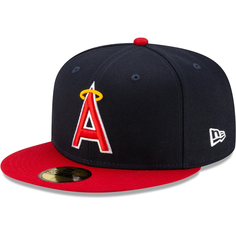 New Era Navy Los Angeles Angels Cooperstown Collection Turn Back The Clock 1970s 59FIFTY Fitted Hat