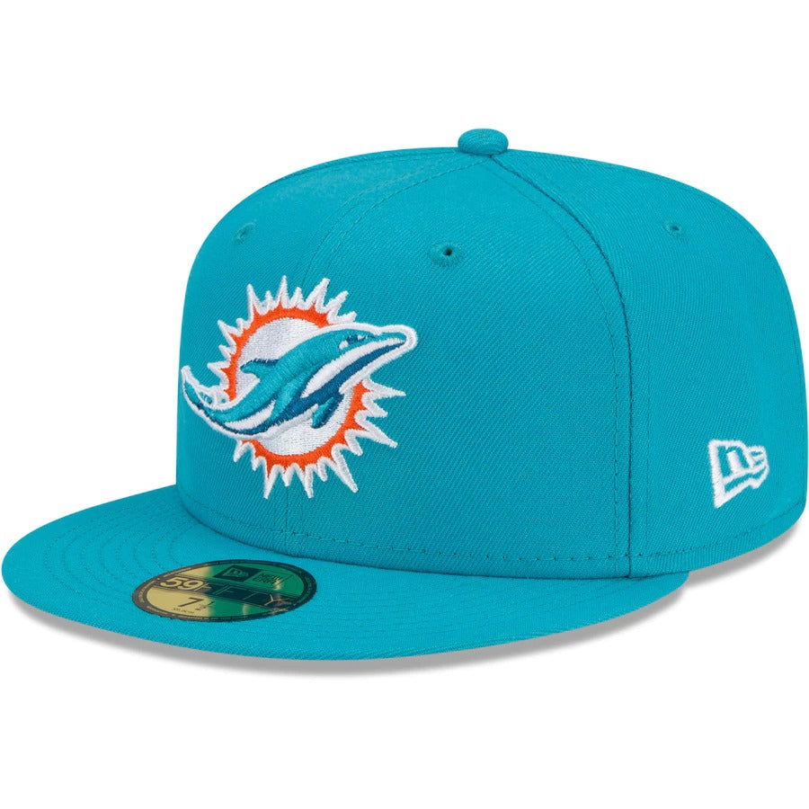 New Era Miami Dolphins Aqua Patch Up 1993 Pro Bowl 59FIFTY Fitted Hat
