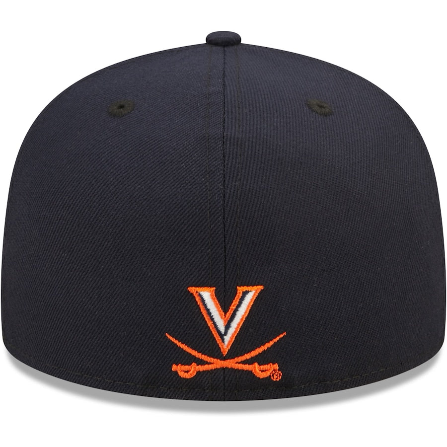 New Era Virginia Cavaliers Navy Griswold 59FIFTY Fitted Hat
