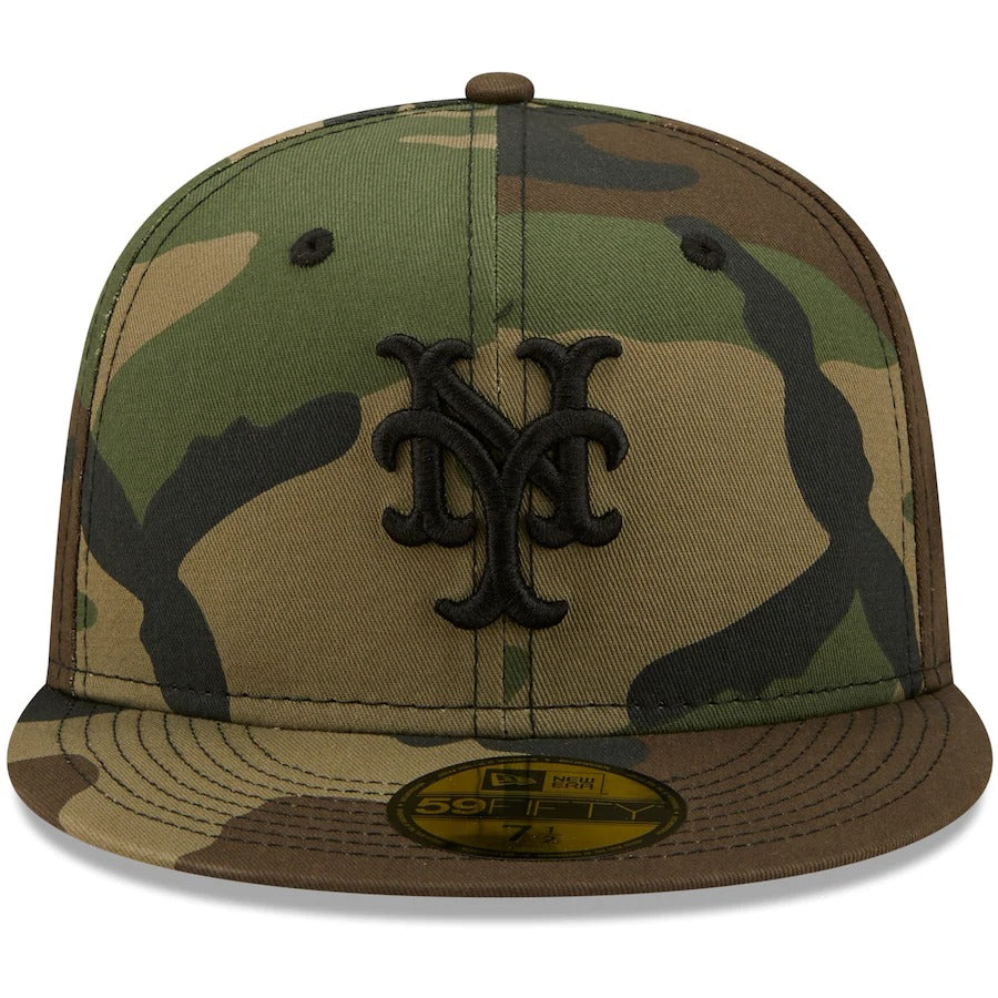 New Era New York Mets Camo 1986 World Series Flame Undervisor 59FIFTY Fitted Hat