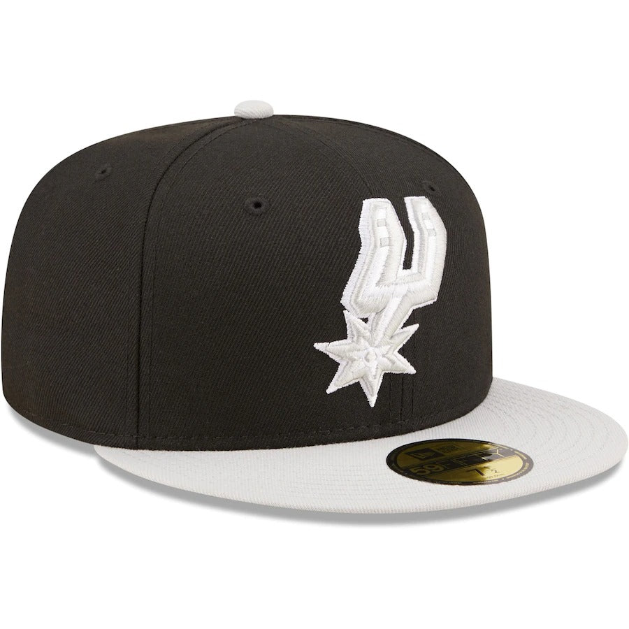 New Era San Antonio Spurs Black/Gray Two-Tone Color Pack 59FIFTY Fitted Hat