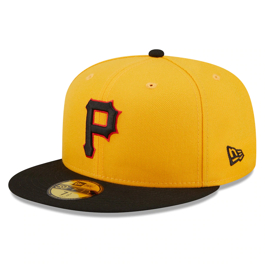 New Era Pittsburgh Pirates Yellow Team AKA 59FIFTY Fitted Hat
