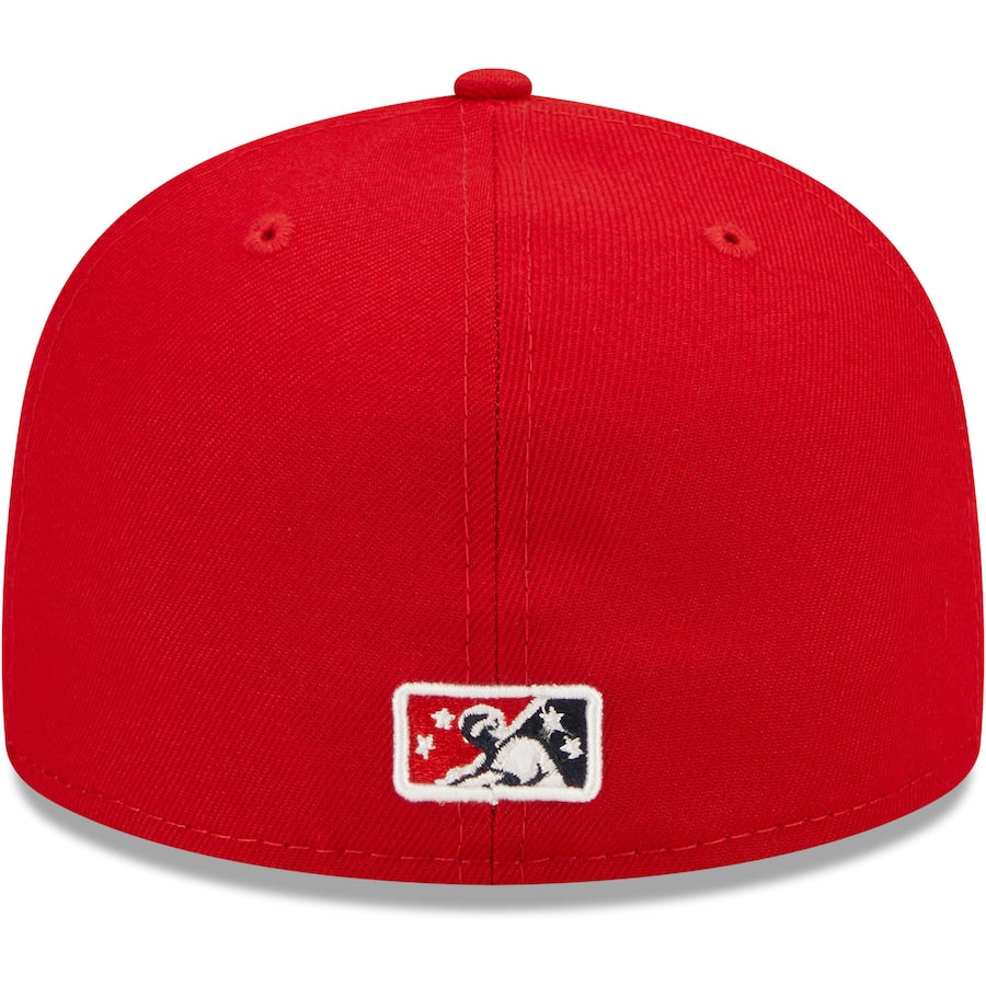 New Era Albuquerque Isotopes Red Alternate Logo Authentic Collection 59FIFTY Fitted Hat