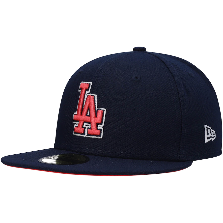 New Era Los Angeles Dodgers Navy 40th Anniversary Lava Undervisor 59FIFTY Fitted Hat