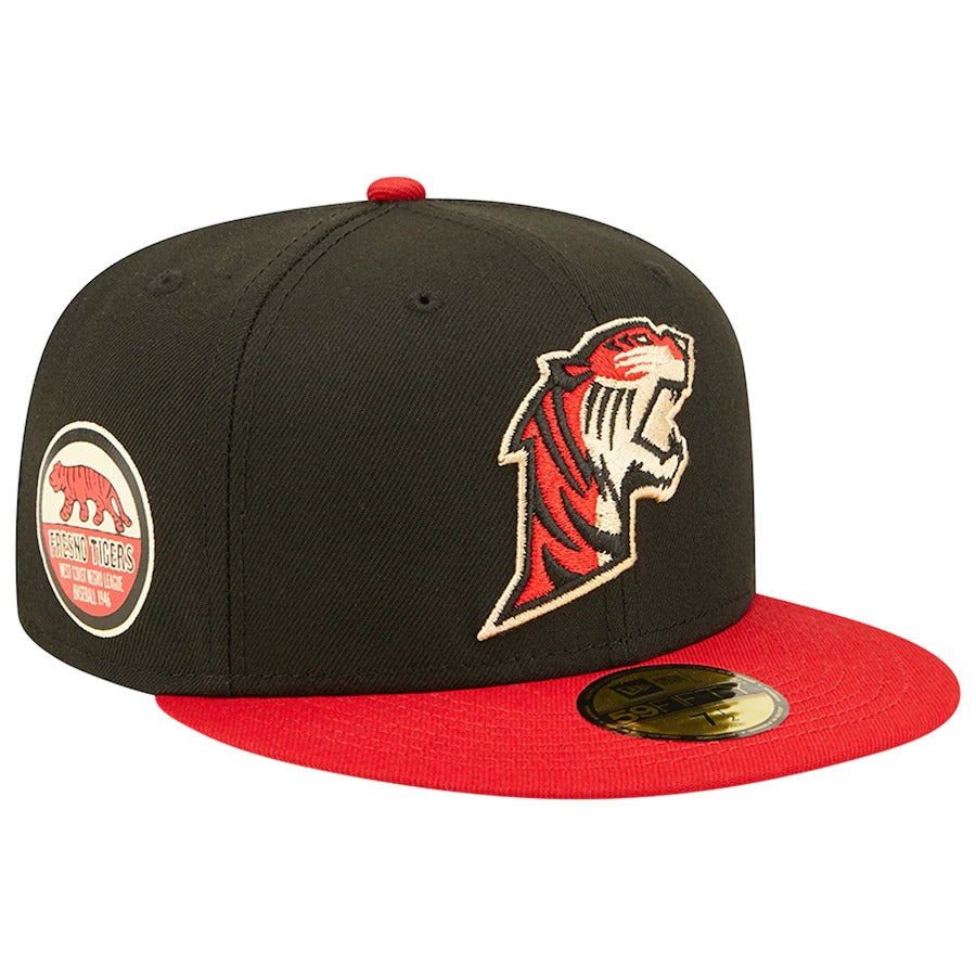 New Era Fresno Grizzlies Black/Red Tigers Theme Night 59FIFTY Fitted Hat