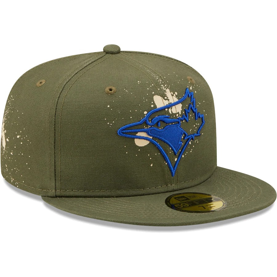 New Era Toronto Blue Jays Olive Splatter 59FIFTY Fitted Hat