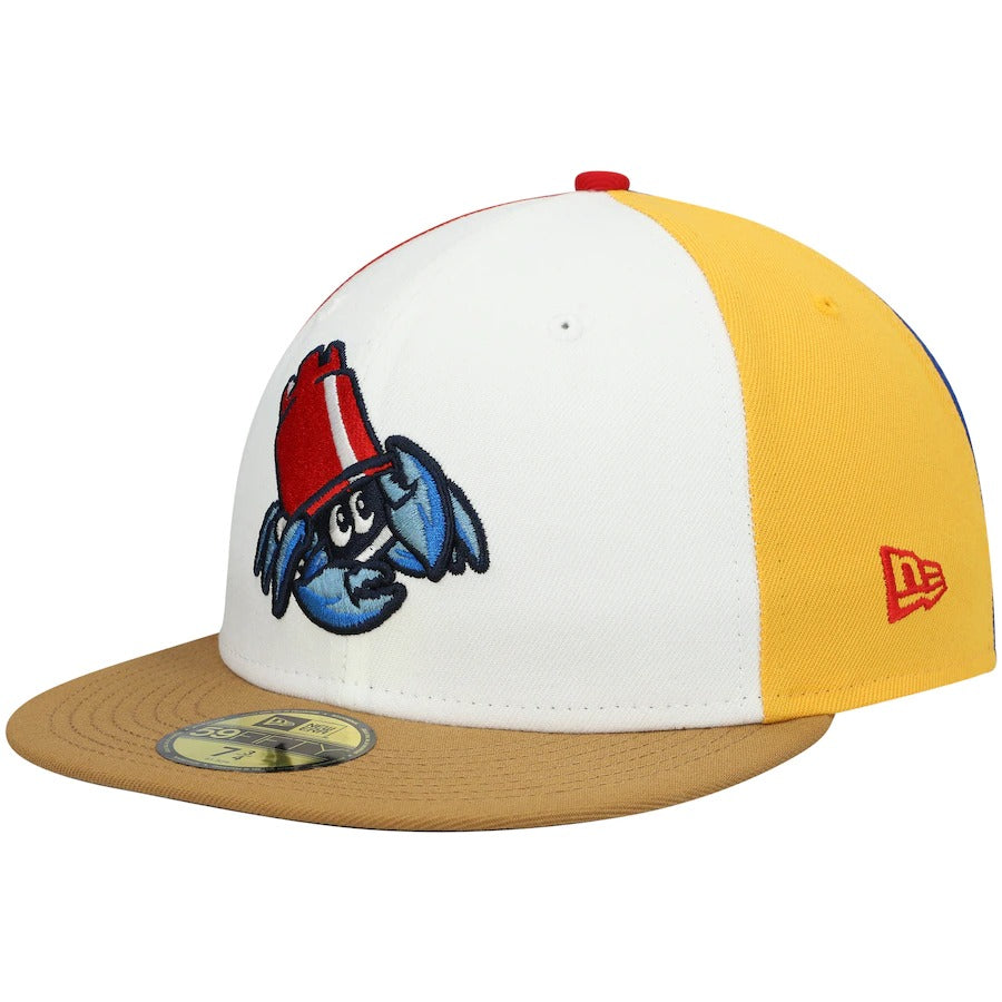New Era Lakewood Blueclaws White Authentic Collection Team Alternate 59FIFTY Fitted Hat
