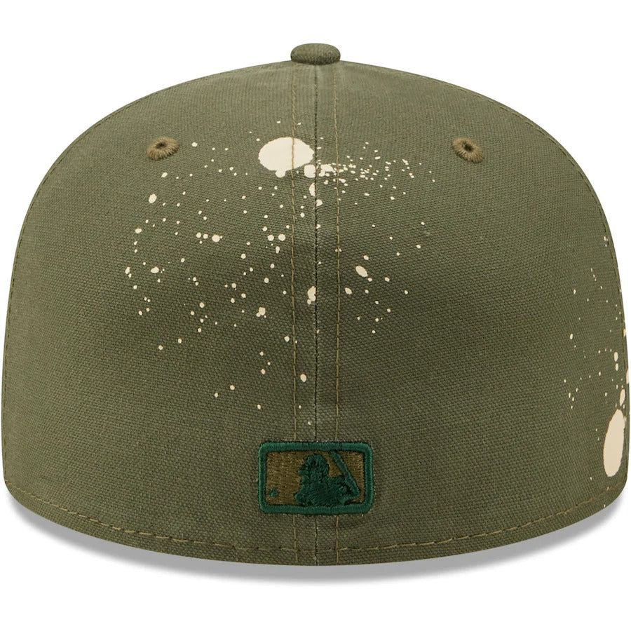 New Era Oakland Athletics Olive Splatter 59FIFTY Fitted Hat