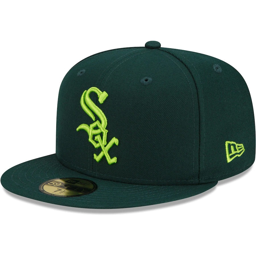 New Era Chicago White Sox Green 2003 MLB All-Star Game Color Fam Lime Undervisor 59FIFTY Fitted Hat