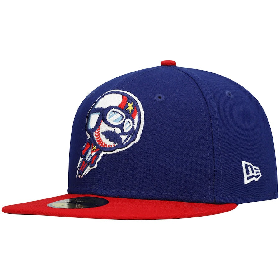 New Era Kannapolis Cannon Ballers Royal Authentic Collection Road 59FIFTY Fitted Hat