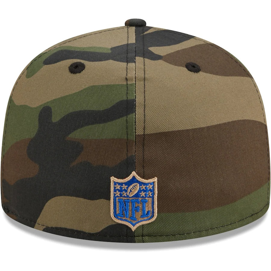 New Era Los Angeles Rams Camo Woodland 2021 59FIFTY Fitted Hat