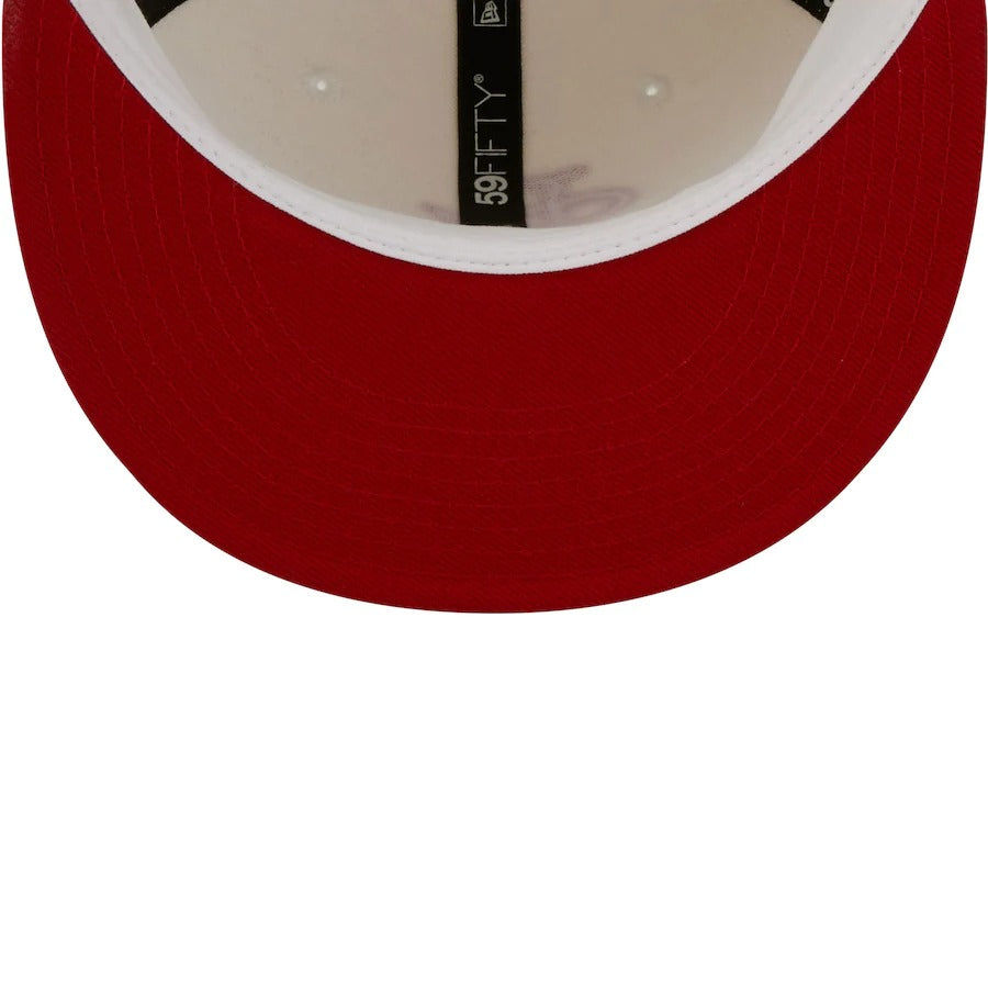 New Era St. Louis Cardinals Cream 1942 World Series Chrome Alternate Undervisor 59FIFTY Fitted Hat