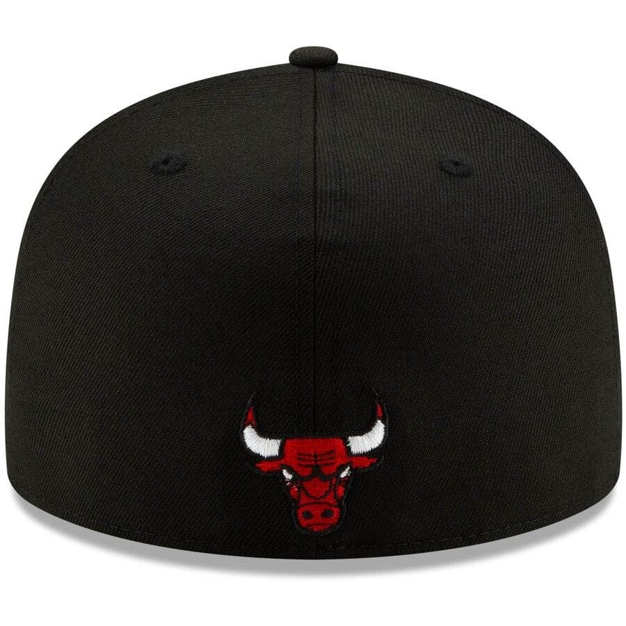 New Era Chicago Bulls Split Metal & Thread 59FIFTY Fitted Hat W/ Matching Sneakers