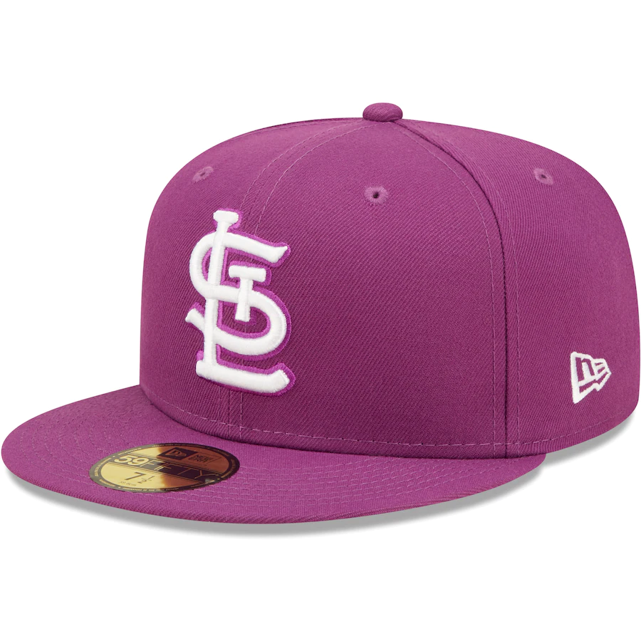 New Era St. Louis Cardinals Grape Purple Logo 59FIFTY Fitted Hat