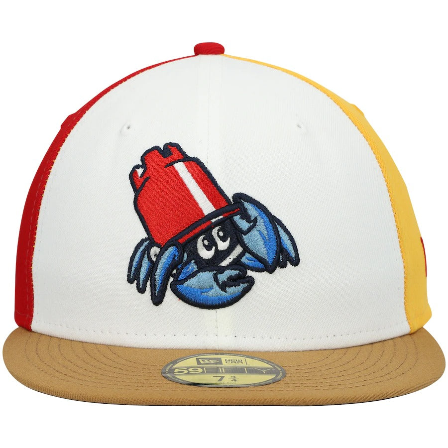 New Era Lakewood Blueclaws White Authentic Collection Team Alternate 59FIFTY Fitted Hat