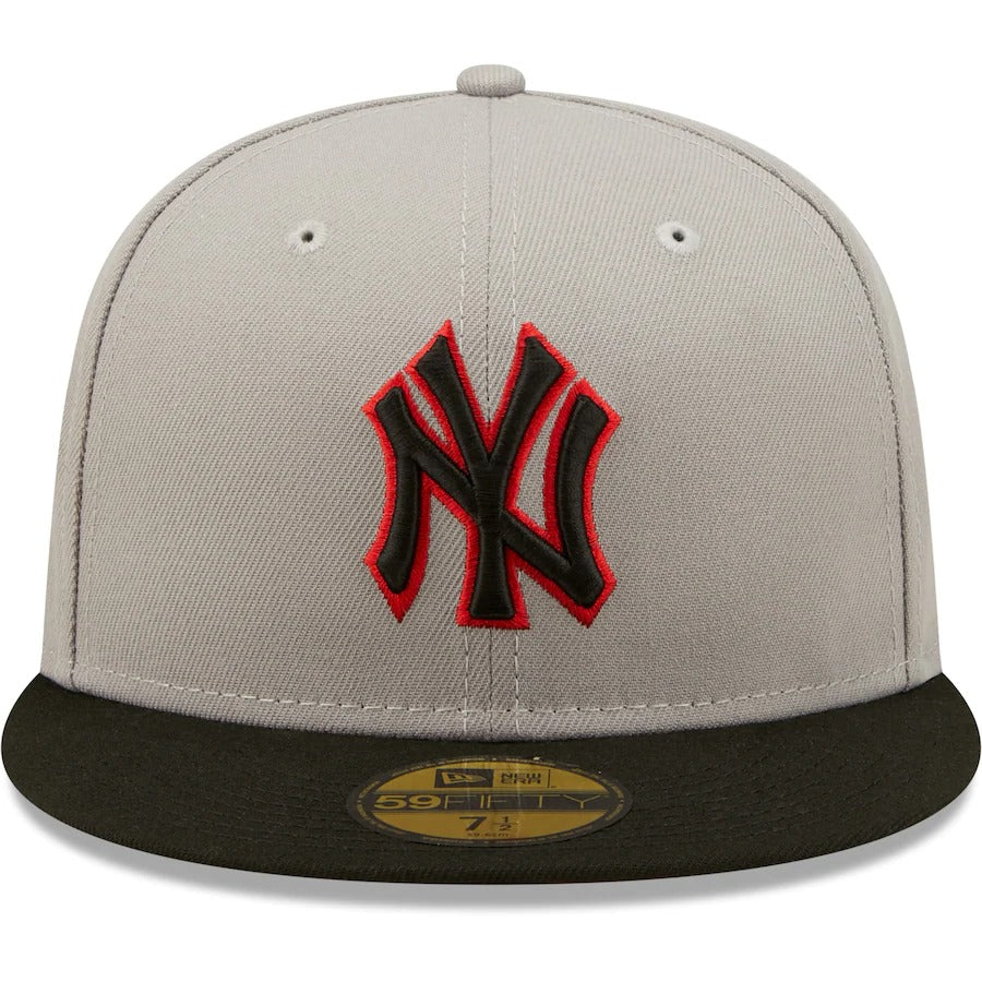 New Era New York Yankees Gray/Black 1996 World Series Red Undervisor 59FIFTY Fitted Hat
