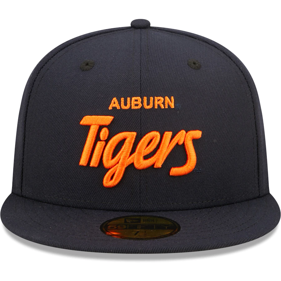 New Era Auburn Tigers Navy Griswold 59FIFTY Fitted Hat