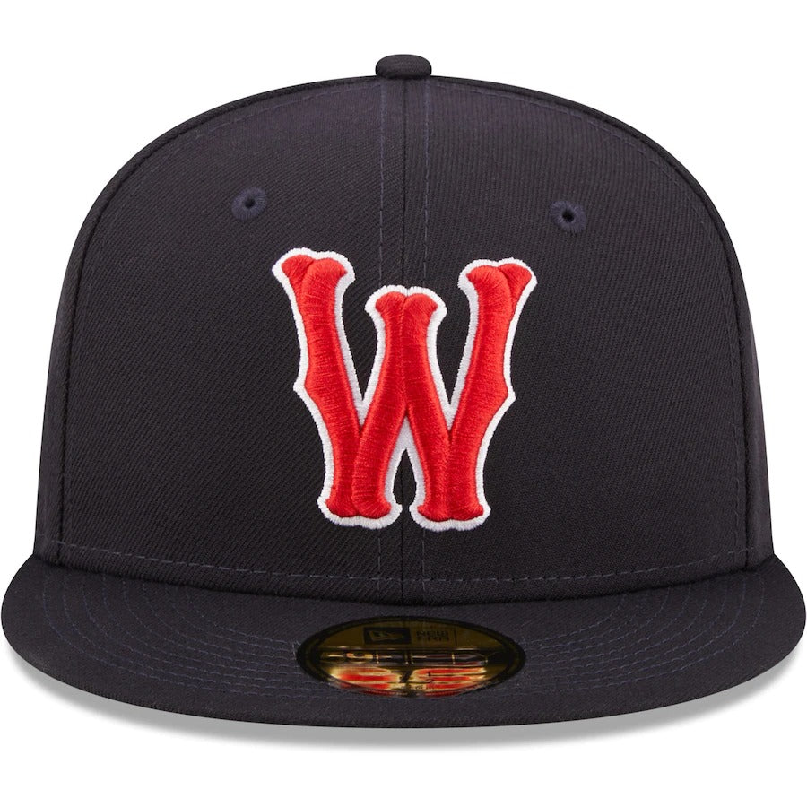 New Era Worcester Red Sox Navy Authentic Collection 59FIFTY Fitted Hat