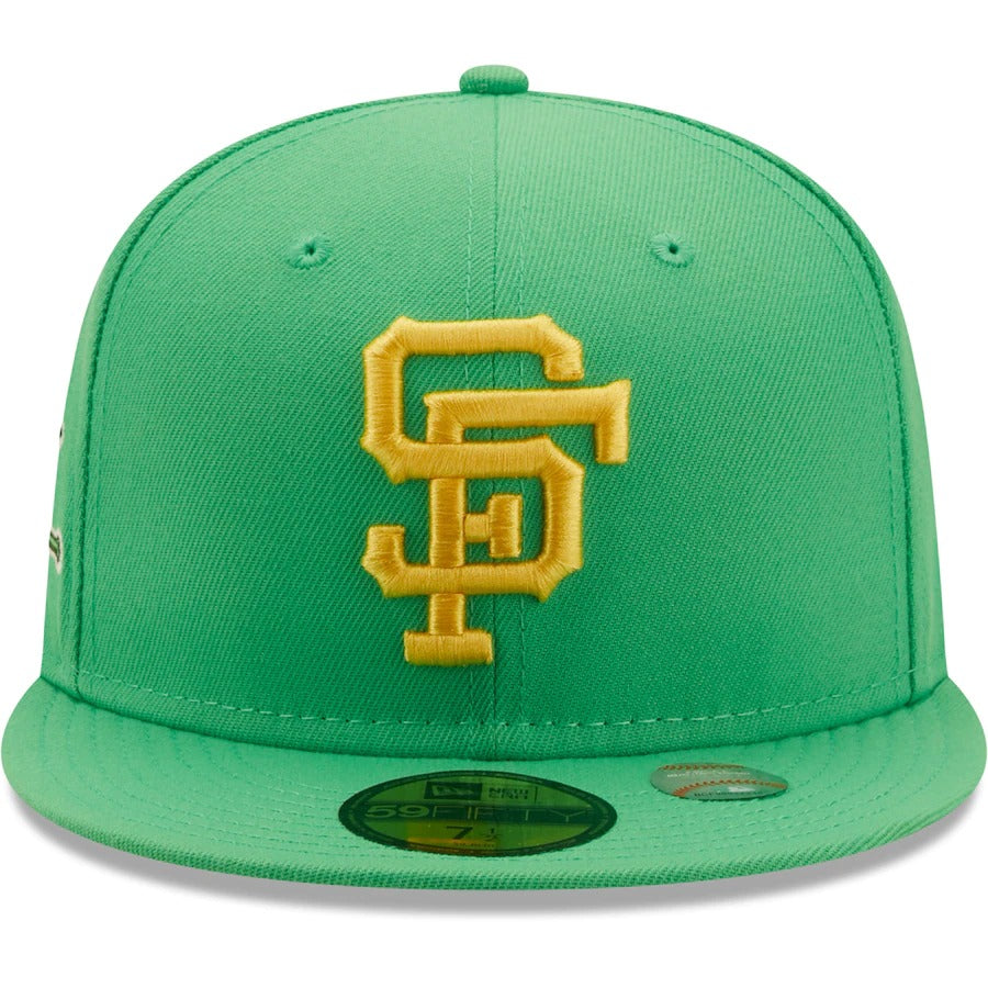 New Era San Francisco Giants Kelly Green 1961 All-Star Game Side Patch Yellow Undervisor 59FIFTY Fitted Hat