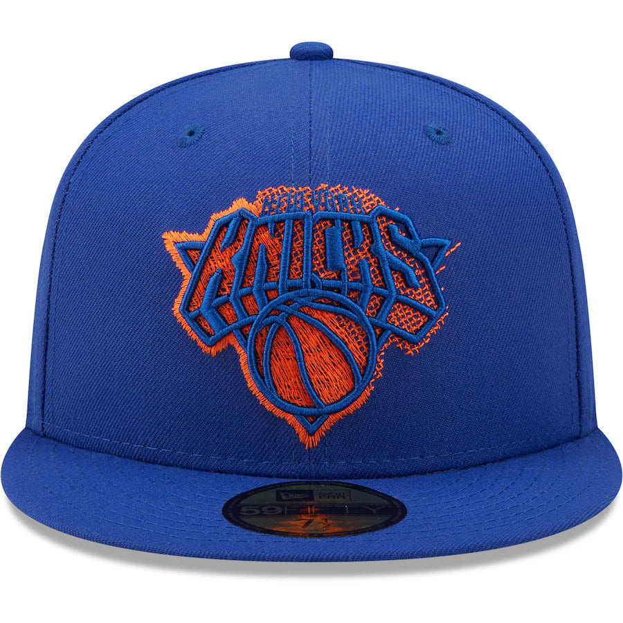 New Era Blue New York Knicks Scored 59FIFTY Fitted Hat